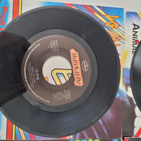 Def Leppard 4 Vinyl records Animal, Hysteria, Women and Pour Some Sugar on Me - Picture 14 of 16